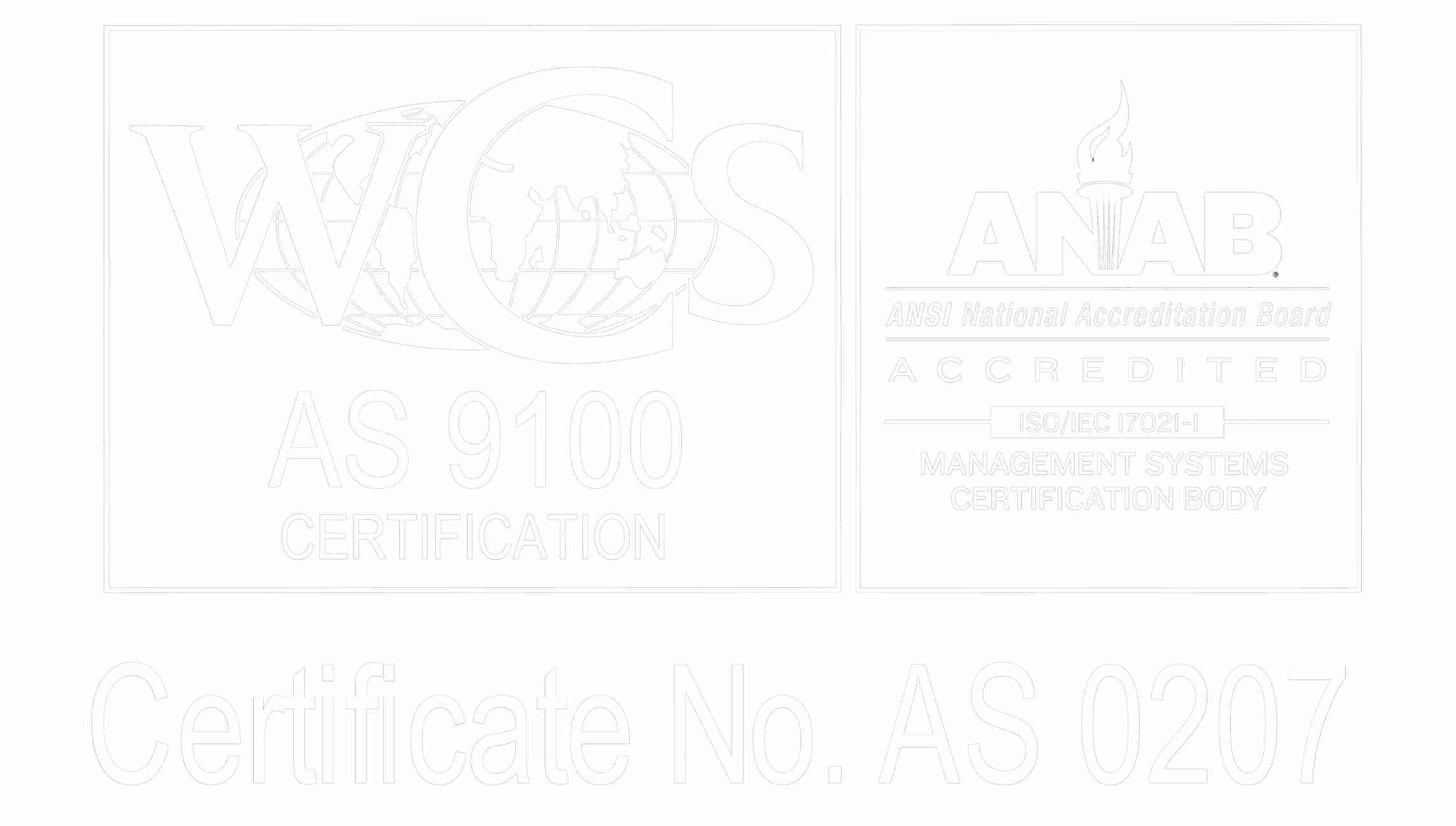 WCS ANAB AS9100 ISO9001 CERTIFICATE OF REGISTRATION